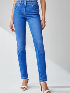 NEXT Women Slim Fit High-Rise Light Fade Stretchable Jeans