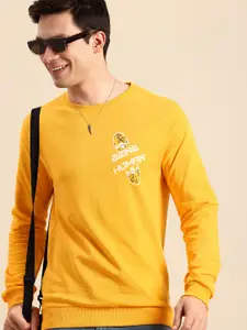 Being Human Brand Logo Printed Pure Cotton Sweatshirt