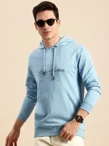 Being Human Pure Cotton Brad Logo Printed Hooded Sweatshirt