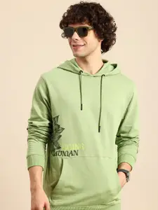 Being Human Pure Cotton Placement Printed Hooded Sweatshirt