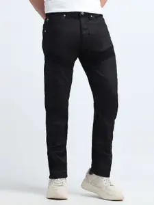 Flying Machine Men Black Cotton Prince Slim Fit Mid-Rise Stretchable Jeans