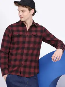 Aeropostale Checked Pure Cotton Casual Shirt