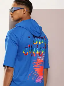 Kook N Keech Printed Hooded Oversized T-shirt