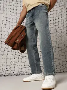 Hubberholme Men Relaxed Fit Comfort Relaxed Fit Heavy Fade Jeans