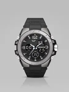 CARLINGTON Men Dial & Straps Digital Multi Function Watch CT 9105 Black1