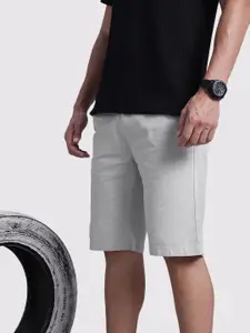 The Roadster Life Co. Men Mid-Rise Pure Cotton Regular Fit Shorts
