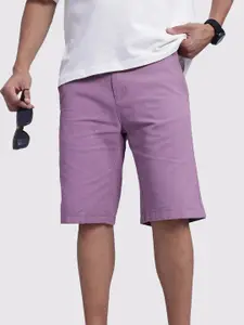 The Roadster Life Co. Men Mid-Rise Pure Cotton Regular Fit Shorts