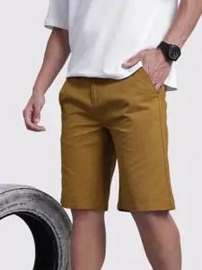 The Roadster Life Co. Men Mid-Rise Pure Cotton Regular Fit Shorts