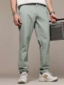 The Roadster Life Co. Men Pure Cotton Chinos Trousers