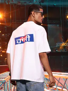 Kook N Keech Print Oversized Drop-Shoulder Concert T-shirt