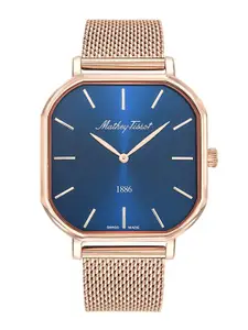 Mathey-Tissot Swiss Made Blue Dial Analog Watch For Men - H7917PBU