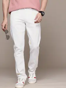 WROGN Men Straight Fit Splash Detail Stretchable Jeans