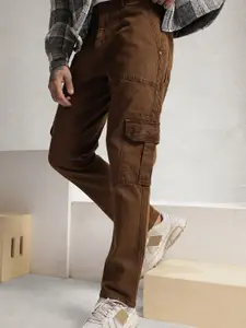 WROGN Men Relaxed Fit Stretchable Cargo Jeans