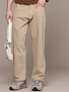 WROGN Men Lose Fit Pure Cotton Jeans