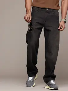 WROGN Men Pure Cotton Loose Fit Light Fade Jeans