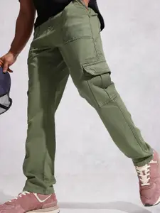 WROGN Men Relaxed Fit Cargo Style Stretchable Jeans