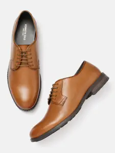 Kenneth Cole Men Leather Solid Formal Derbys