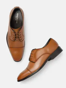 Kenneth Cole Men Leather Round Toe Formal Derbys