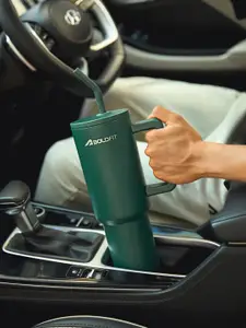 BOLDFIT Green Stainless Steel Double Wall Vacuum Water Bottle 1.2L