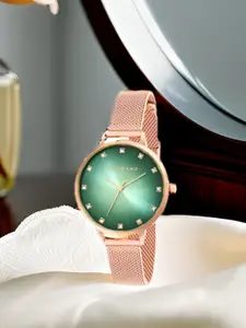 GIORDANO Women Dial & Stainless Steel Straps Analogue Watch GD-4208-33