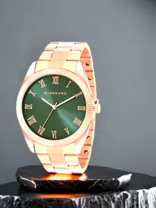 GIORDANO Men Dial & Stainless Steel Bracelet Style Straps Analogue Watch GZ-50112-66