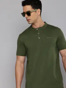 Levis Henley Neck Slim Fit Pure Cotton T-shirt