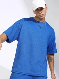 HIGHLANDER Self Design Oversized T-Shirt & Shorts