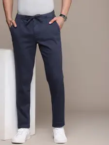 French Connection Men Smart Slim Fit Easy Wash Trousers