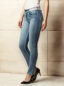 Miss Chase Women Slim Fit High-Rise Stretchable Jeans
