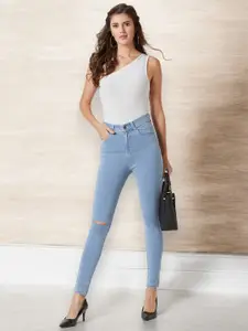Miss Chase Women Skinny Fit High-Rise Waist Denim Stretchable Jeans