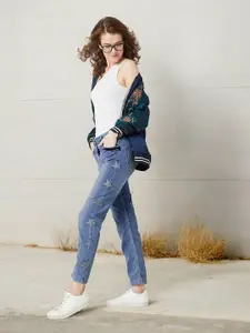 Miss Chase Women Slim Fit High-Rise Stretchable Jeans