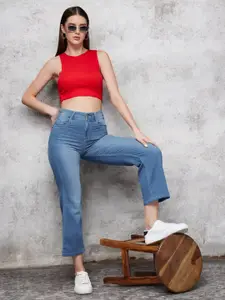 Miss Chase Women Wide Leg Stretchable Jeans