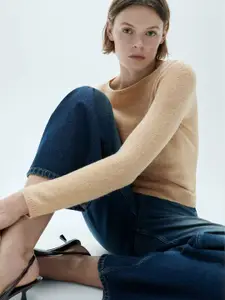 MANGO Boat Neck Knitted Pullover