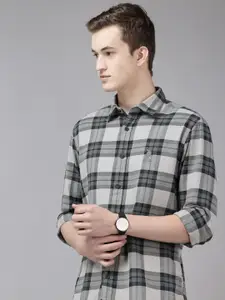 U.S. Polo Assn. Denim Co. Checked Pure Cotton Casual Shirt