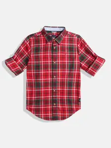 Allen Solly Junior Boys Tartan Checks Casual Shirt