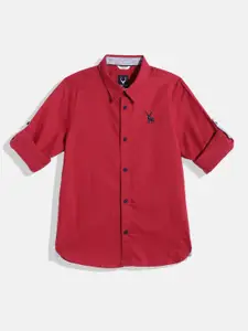 Allen Solly Junior Boys Spread Collar Casual Shirt