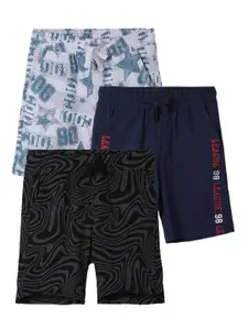 Fame Forever by Lifestyle Boys Pack of 3 Printed Cotton Regular Shorts
