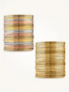 Peora Set Of 2 Gold-Plated  Bangles