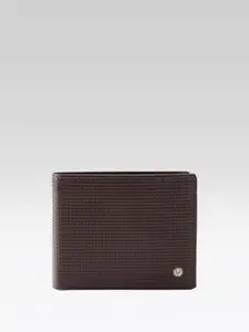 Allen Solly Men Textured Leather Two Fold Wallet