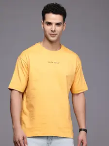 Allen Solly Pure Cotton Brand Logo Printed Relaxed Fit T-shirt