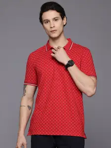 Allen Solly Men Printed Polo Collar T-shirt