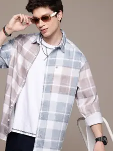 WROGN Checked Oversized Casual Shirt