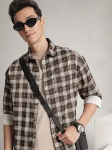 WROGN Checked Oversized Casual Shirt