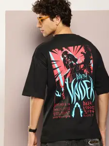 Kook N Keech Star Wars Printed Drop-Shoulder Sleeves T-shirt