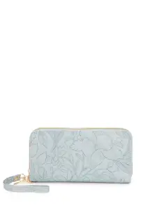 Globus Vegan Leather Floral Printed Two Compartments Wallet With Zip Coin Pocket