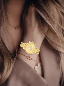 GIORDANO Women Dial & Stainless Steel Straps Analogue Watch GZ-60072-44