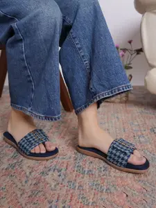 Shezone Women Open Toe Flats with Bows