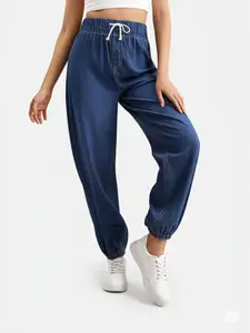 glitchez Women Breeze-Free Parachute Baggy Fit Jeans