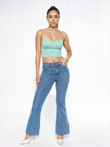 glitchez Women Slim Bootcut Fit Stretchable Jeans