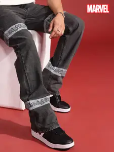 MARVEL STREET Men Pure Cotton Relaxed Fit Printed Jeans
